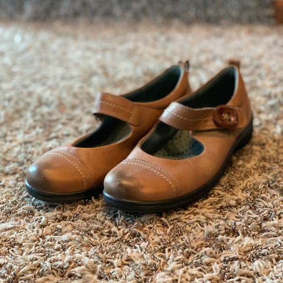 ECCO Leather Mary Jane flat - Picture 1 of 8